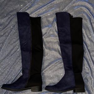 Harlem Shake Tall Navy & Black Boots